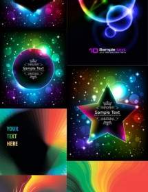 Brilliant Leuchten Farbvektor Effekte
