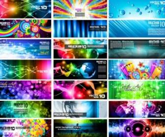 Brilliant Light Effects Dynamic Business Cards Vector