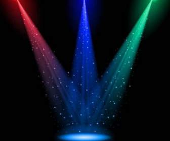 Brilliant Stage Lighting Vector Backgrounds