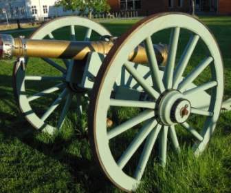 青銅色の大砲ラヴェット オーク ホイール