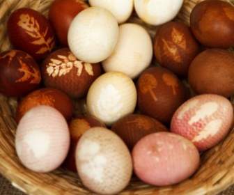 Huevos De Pascua Marrón
