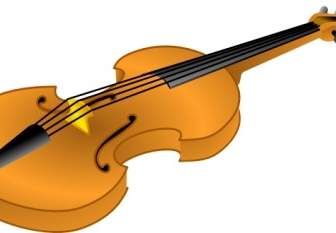 Clipart De Violino Marrom