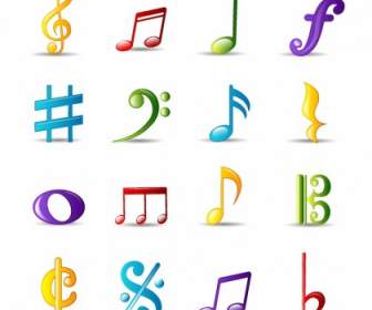 Bubble Icon Series Musical Notes