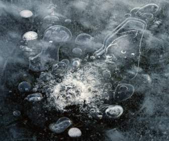 пузыри и льда узоры обои Зимняя природа
