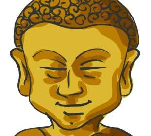 Buddha Head Clip Art
