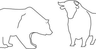 Bull And Bear Clip Art