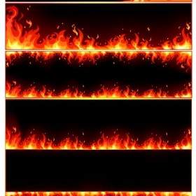 đốt Cháy Ngọn Lửa Khung Vector