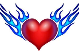 Burning Heart Clip Art