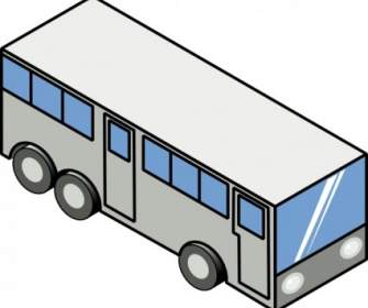 Bus Isometric Icon Clip Art