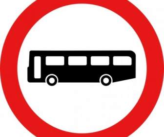 Bus-Straßenschild ClipArt