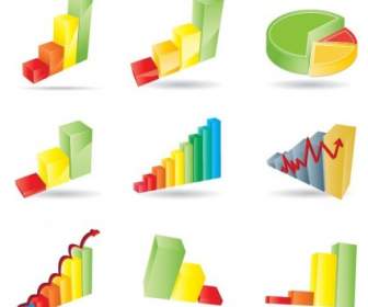 Business Charts Vector Set