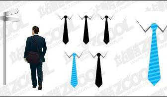 Uomini D'affari E Cravatta Vector Materiale