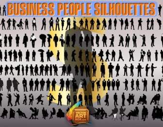 Geschäft Leute Silhouetten