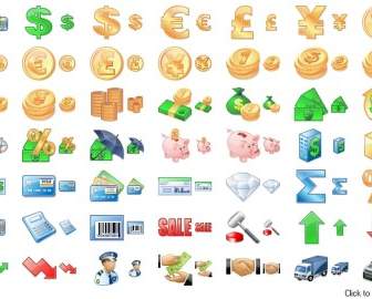 Geschäft Symbolleiste Symbole Icons Pack