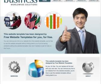 Business Weltweit Lösungen-template
