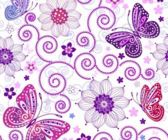 Butterfly Pattern Background Vector