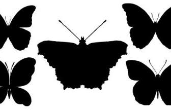 Silhouettes De Papillons