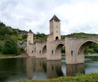 Cahors, Fransa Köprü