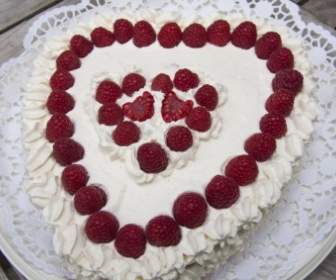Cake Heart Cake Cream Cake