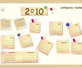 Tahun Kalender Vektor Indah
