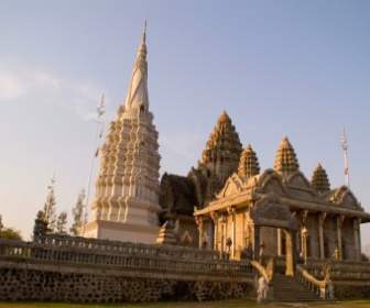 Bâtiments Du Temple Au Cambodge
