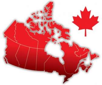 カナダ日ベクトル マップ