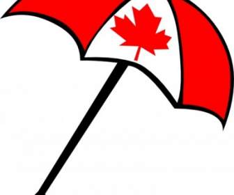 カナダ国旗傘クリップ アート