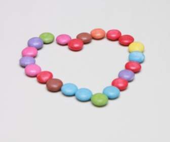 Caramelos Corazón De Color