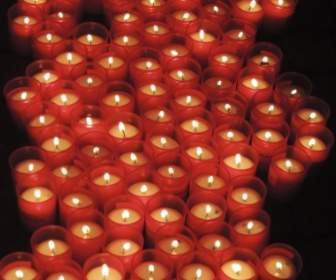 Kerzen Beten Rot