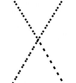 Großbuchstaben X-ClipArt-Grafik