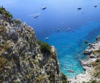Une Mer De Bleue De Capri