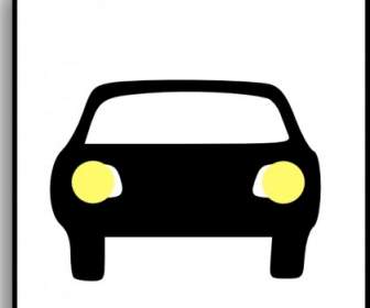 汽車使用的剪貼畫的跡象或按鈕圖示