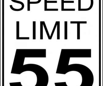 ClipArt Roadsign Limite Di Velocità Di Auto