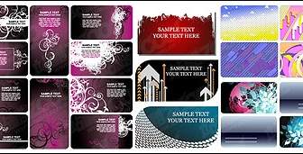 Card Template Vector Background Material