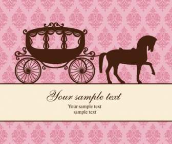 Carriage And The Trend Pattern Vector Background