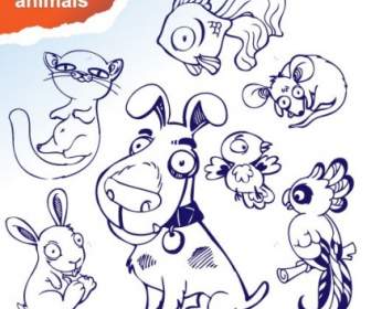 Vector De Animales De Dibujos Animados