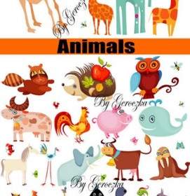 Vector De Dibujos Animados Animales