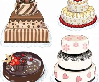 Cartoon Bakery Cake Vector