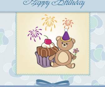 Cartoon Birthday Cards Vector
