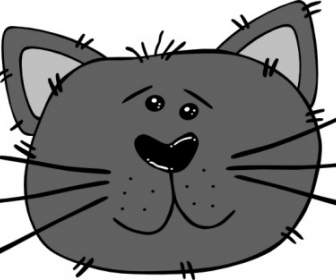 Cartoon Cat Face Clip Art