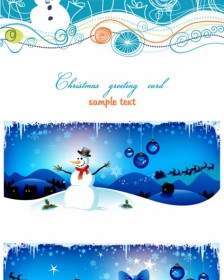 Cartoon Christmas Background Vector
