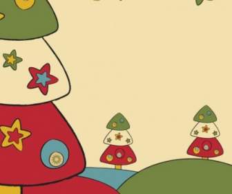 Cartoon Christmas Design Background Vector