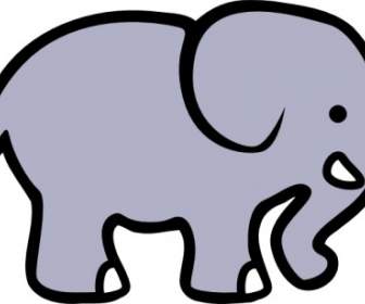 Dessin Animé Clipart D'éléphant