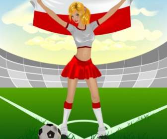 Cartoon Fußball Elemente Vektor