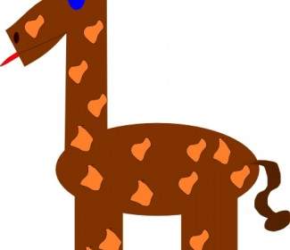 Clipart De Girafa Dos Desenhos Animados