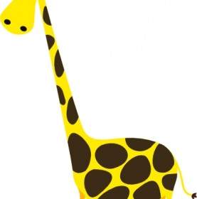 Dessin Animé Girafe Clipart