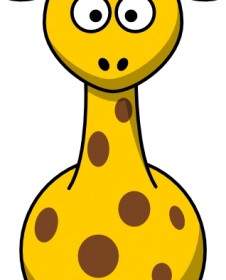 Dessin Animé Girafe Clipart