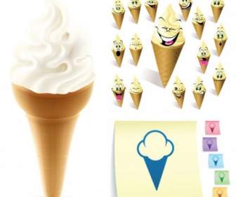 Cartoon Ice Cream Vector
