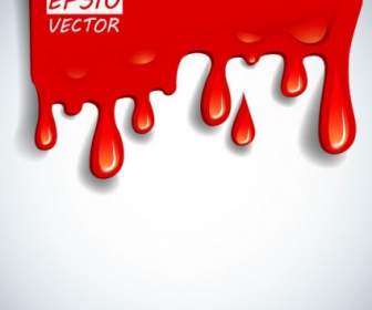 Cartoon Red Blood Vector