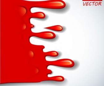 Vector De Dibujos Animados Rojos De La Sangre